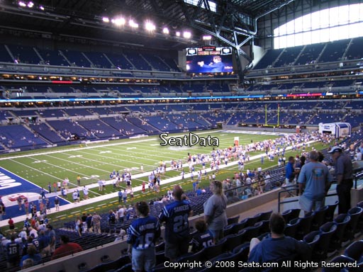 Seat view from section 245 at Lucas Oil Stadium, home of the Indianapolis Colts