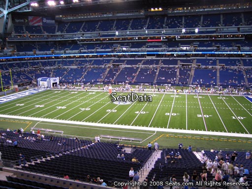 Seat view from section 311 at Lucas Oil Stadium, home of the Indianapolis Colts