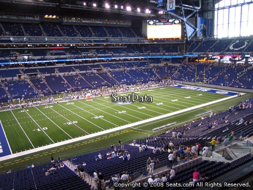 Seat view from section 317 at Lucas Oil Stadium, home of the Indianapolis Colts