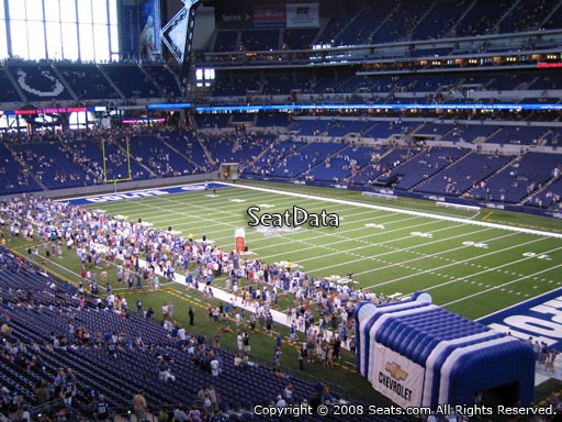 Seat view from section 333 at Lucas Oil Stadium, home of the Indianapolis Colts