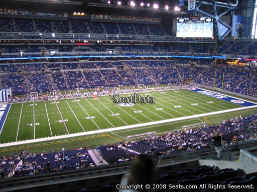 Seat view from section 416 at Lucas Oil Stadium, home of the Indianapolis Colts
