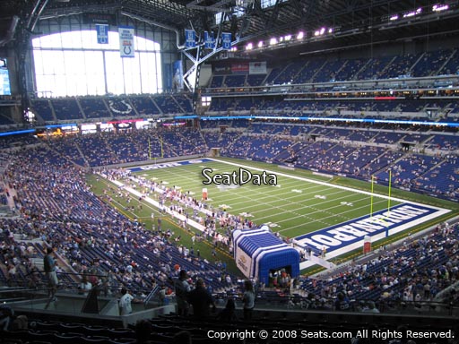 Seat view from section 431 at Lucas Oil Stadium, home of the Indianapolis Colts