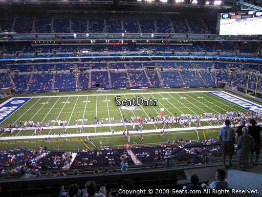Seat view from section 441 at Lucas Oil Stadium, home of the Indianapolis Colts