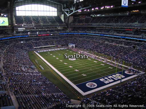 Seat view from section 504 at Lucas Oil Stadium, home of the Indianapolis Colts