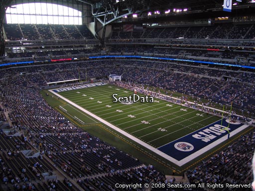 Seat view from section 506 at Lucas Oil Stadium, home of the Indianapolis Colts