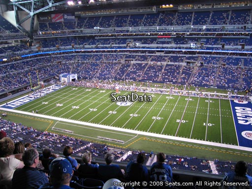 Seat view from section 510 at Lucas Oil Stadium, home of the Indianapolis Colts