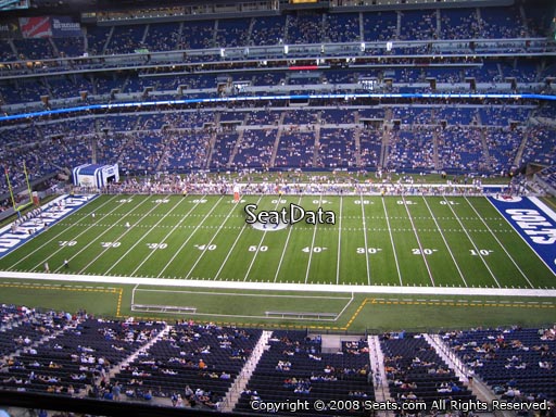 Seat view from section 512 at Lucas Oil Stadium, home of the Indianapolis Colts