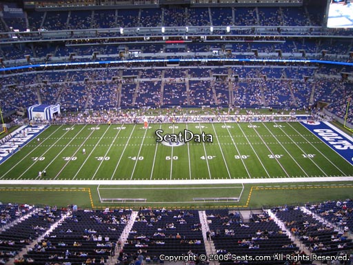 Seat view from section 513 at Lucas Oil Stadium, home of the Indianapolis Colts