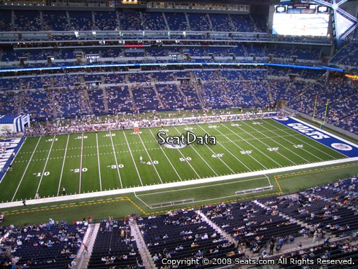 Seat view from section 515 at Lucas Oil Stadium, home of the Indianapolis Colts
