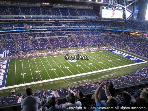 Seat view from section 516 at Lucas Oil Stadium, home of the Indianapolis Colts