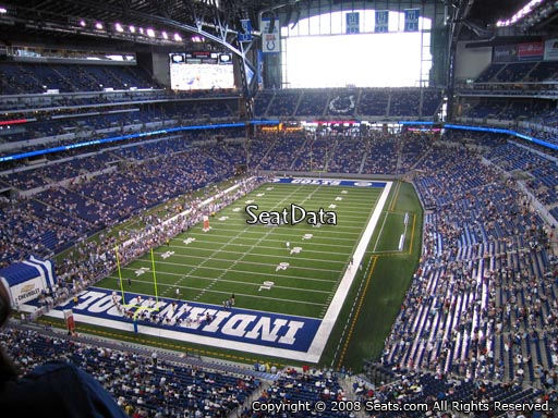 Seat view from section 524 at Lucas Oil Stadium, home of the Indianapolis Colts