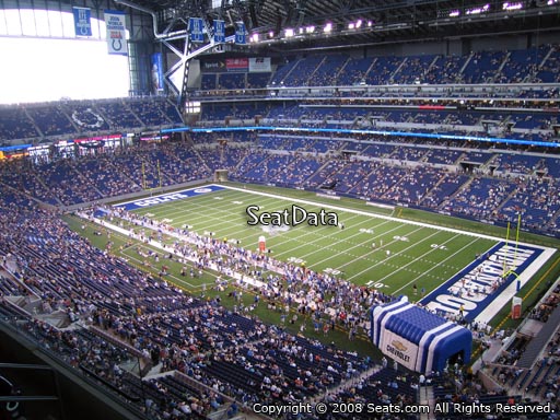 Seat view from section 534 at Lucas Oil Stadium, home of the Indianapolis Colts