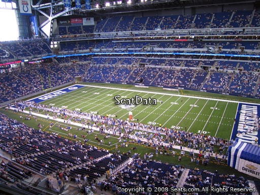 Seat view from section 536 at Lucas Oil Stadium, home of the Indianapolis Colts