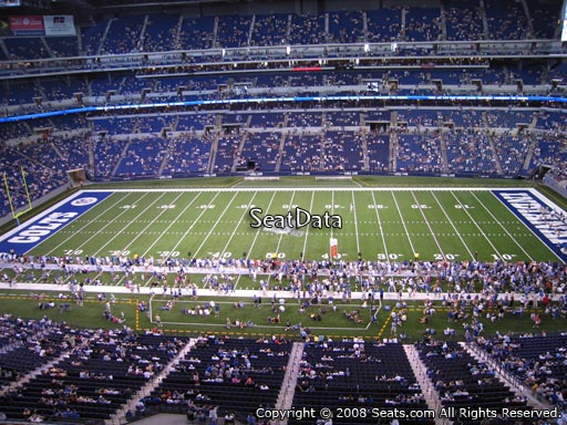 Seat view from section 539 at Lucas Oil Stadium, home of the Indianapolis Colts