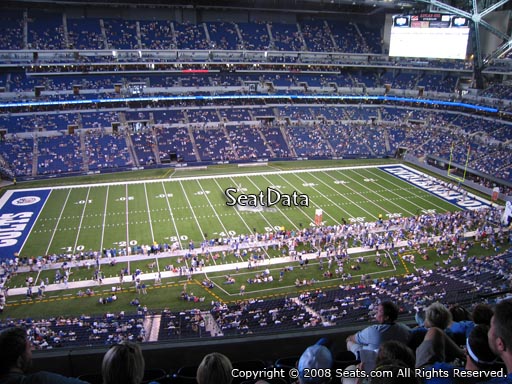 Seat view from section 542 at Lucas Oil Stadium, home of the Indianapolis Colts