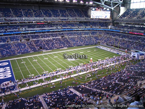 Seat view from section 544 at Lucas Oil Stadium, home of the Indianapolis Colts
