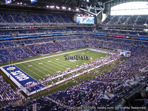 Seat view from section 546 at Lucas Oil Stadium, home of the Indianapolis Colts