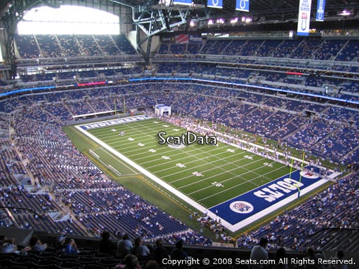 Seat view from section 605 at Lucas Oil Stadium, home of the Indianapolis Colts