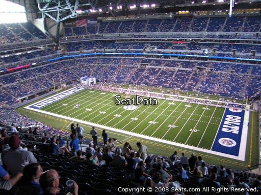 Seat view from section 609 at Lucas Oil Stadium, home of the Indianapolis Colts