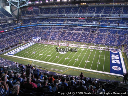 Seat view from section 610 at Lucas Oil Stadium, home of the Indianapolis Colts