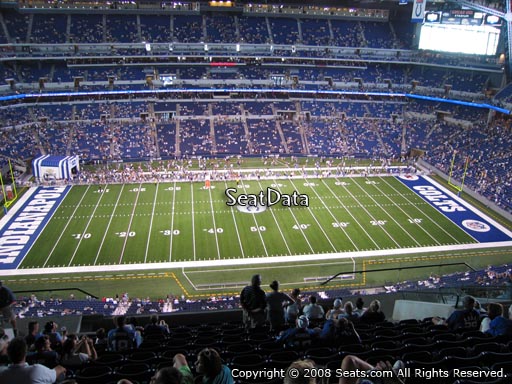 Seat view from section 614 at Lucas Oil Stadium, home of the Indianapolis Colts