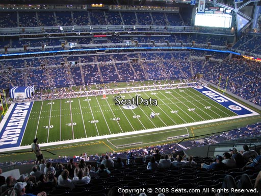 Seat view from section 615 at Lucas Oil Stadium, home of the Indianapolis Colts