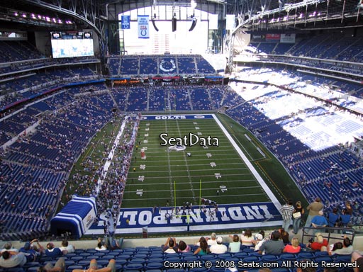 Seat view from section 627 at Lucas Oil Stadium, home of the Indianapolis Colts