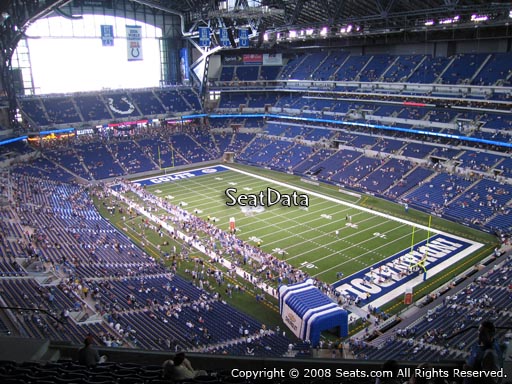 Seat view from section 632 at Lucas Oil Stadium, home of the Indianapolis Colts