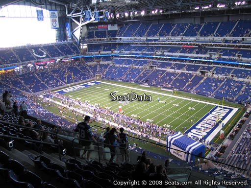 Seat view from section 634 at Lucas Oil Stadium, home of the Indianapolis Colts