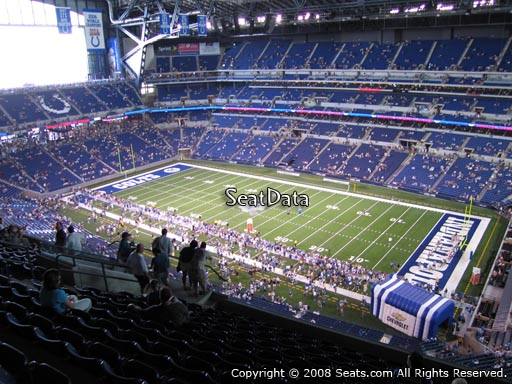 Seat view from section 635 at Lucas Oil Stadium, home of the Indianapolis Colts