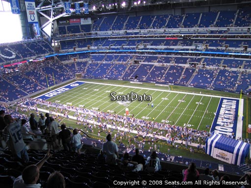 Seat view from section 636 at Lucas Oil Stadium, home of the Indianapolis Colts