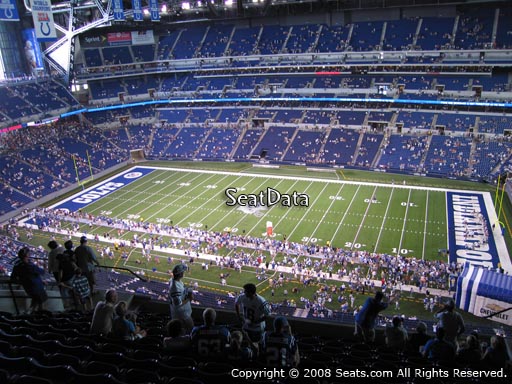Seat view from section 637 at Lucas Oil Stadium, home of the Indianapolis Colts