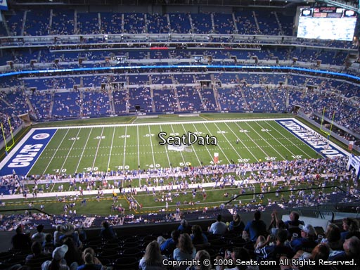 Seat view from section 641 at Lucas Oil Stadium, home of the Indianapolis Colts