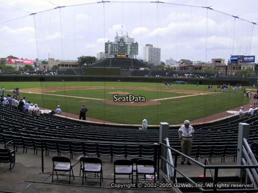 Seat view from section 120 at Wrigley Field, home of the Chicago Cubs