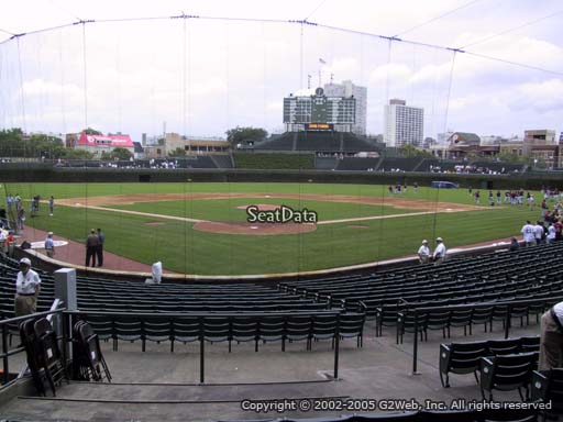 Seat view from section 121 at Wrigley Field, home of the Chicago Cubs