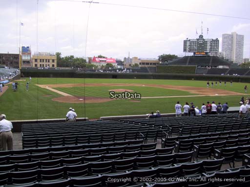 Seat view from section 123 at Wrigley Field, home of the Chicago Cubs