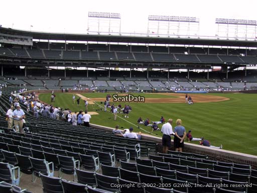 Seat view from section 139 at Wrigley Field, home of the Chicago Cubs