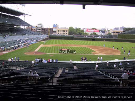 Seat view from section 228 at Wrigley Field, home of the Chicago Cubs