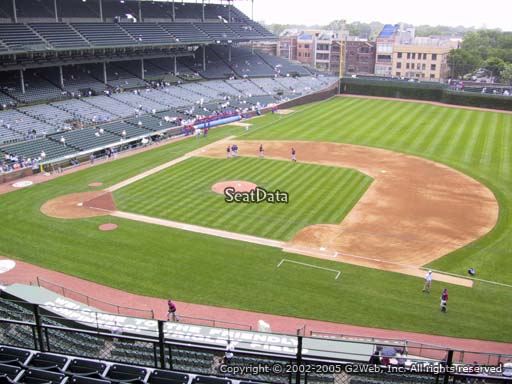 Seat view from section 430 at Wrigley Field, home of the Chicago Cubs