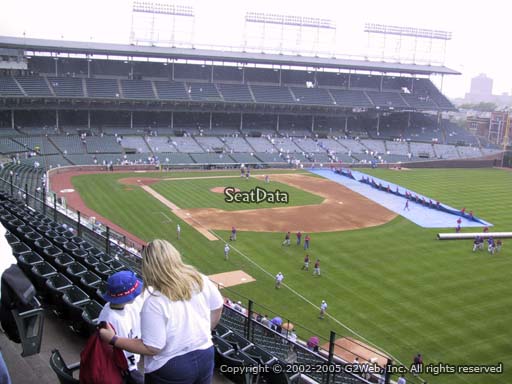 Seat view from section 438 at Wrigley Field, home of the Chicago Cubs
