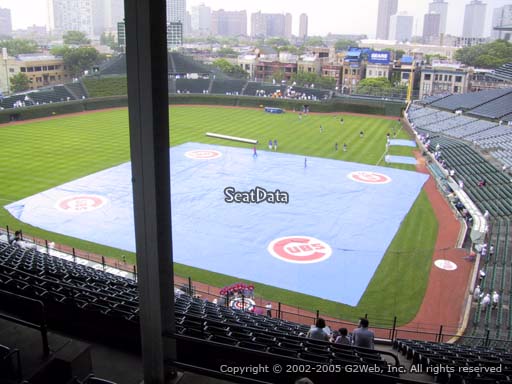Seat view from section 517 at Wrigley Field, home of the Chicago Cubs