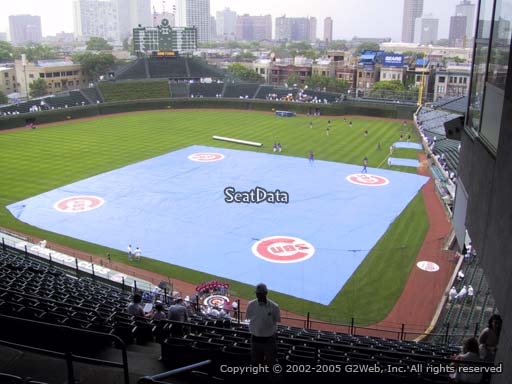 Seat view from section 518 at Wrigley Field, home of the Chicago Cubs