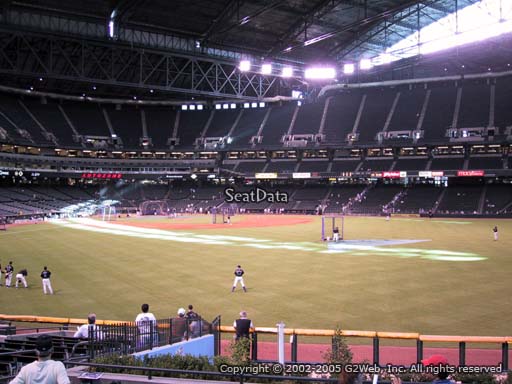 Seat view from section 101 at Chase Field, home of the Arizona Diamondbacks