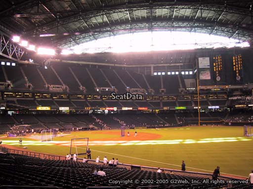 Seat view from section 110 at Chase Field, home of the Arizona Diamondbacks