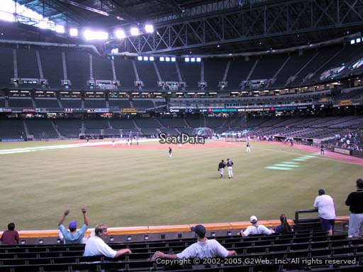 Seat view from section 141 at Chase Field, home of the Arizona Diamondbacks