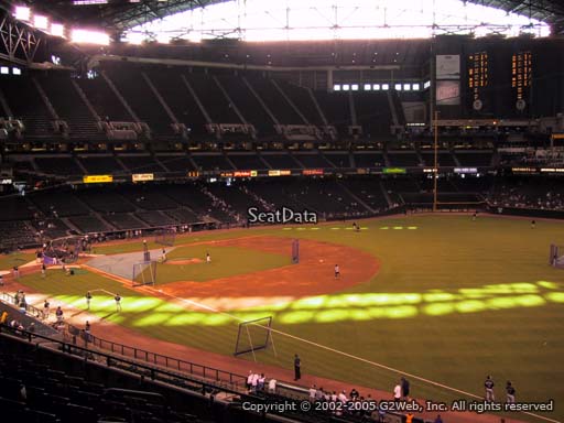Seat view from section 202 at Chase Field, home of the Arizona Diamondbacks