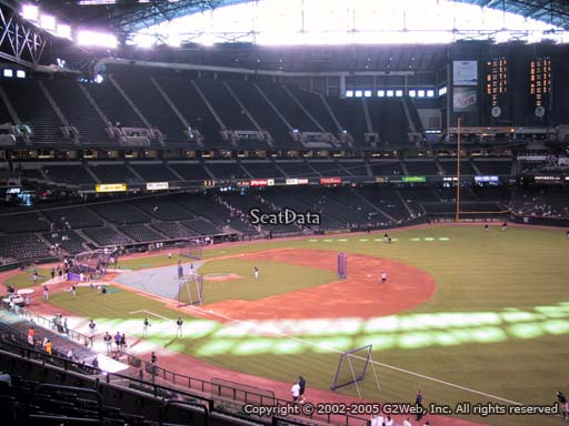 Seat view from section 203 at Chase Field, home of the Arizona Diamondbacks