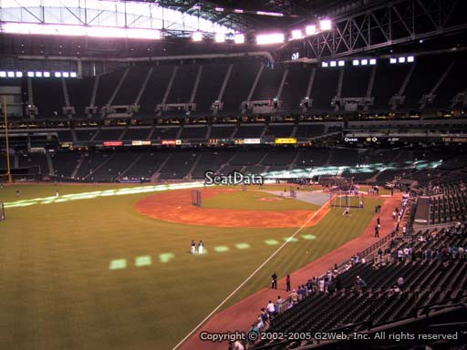 Seat view from section 221 at Chase Field, home of the Arizona Diamondbacks
