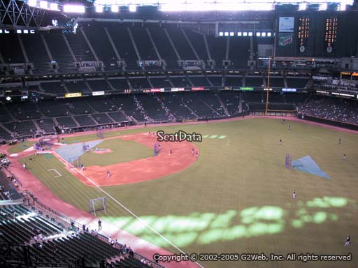 Seat view from section 301 at Chase Field, home of the Arizona Diamondbacks