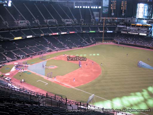 Seat view from section 305 at Chase Field, home of the Arizona Diamondbacks